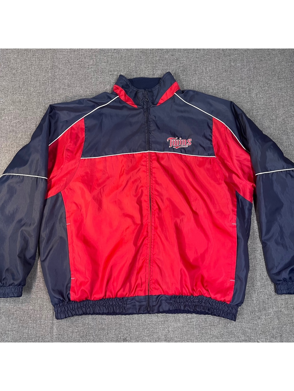 Minnesota Twins MLB Jacket XXL Genuine Merchandise Full Zip Fleece Lined Adult